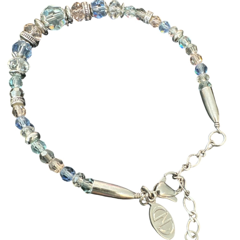 Caroline Neron Bracelet Silver Tone Swarovski crystals